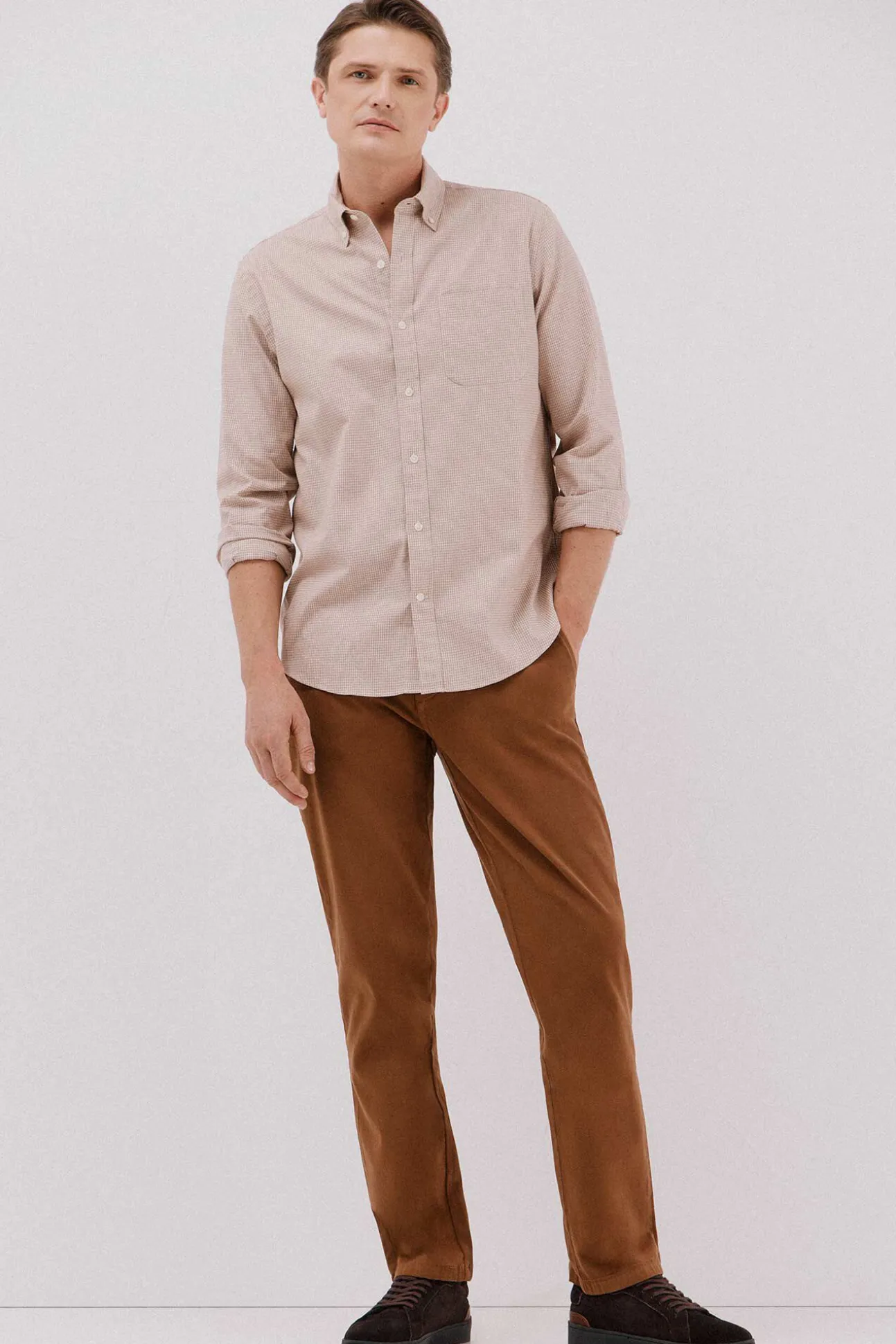 Camisa twill cuadros