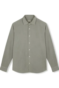 Camisa twill liso tencel algodón
