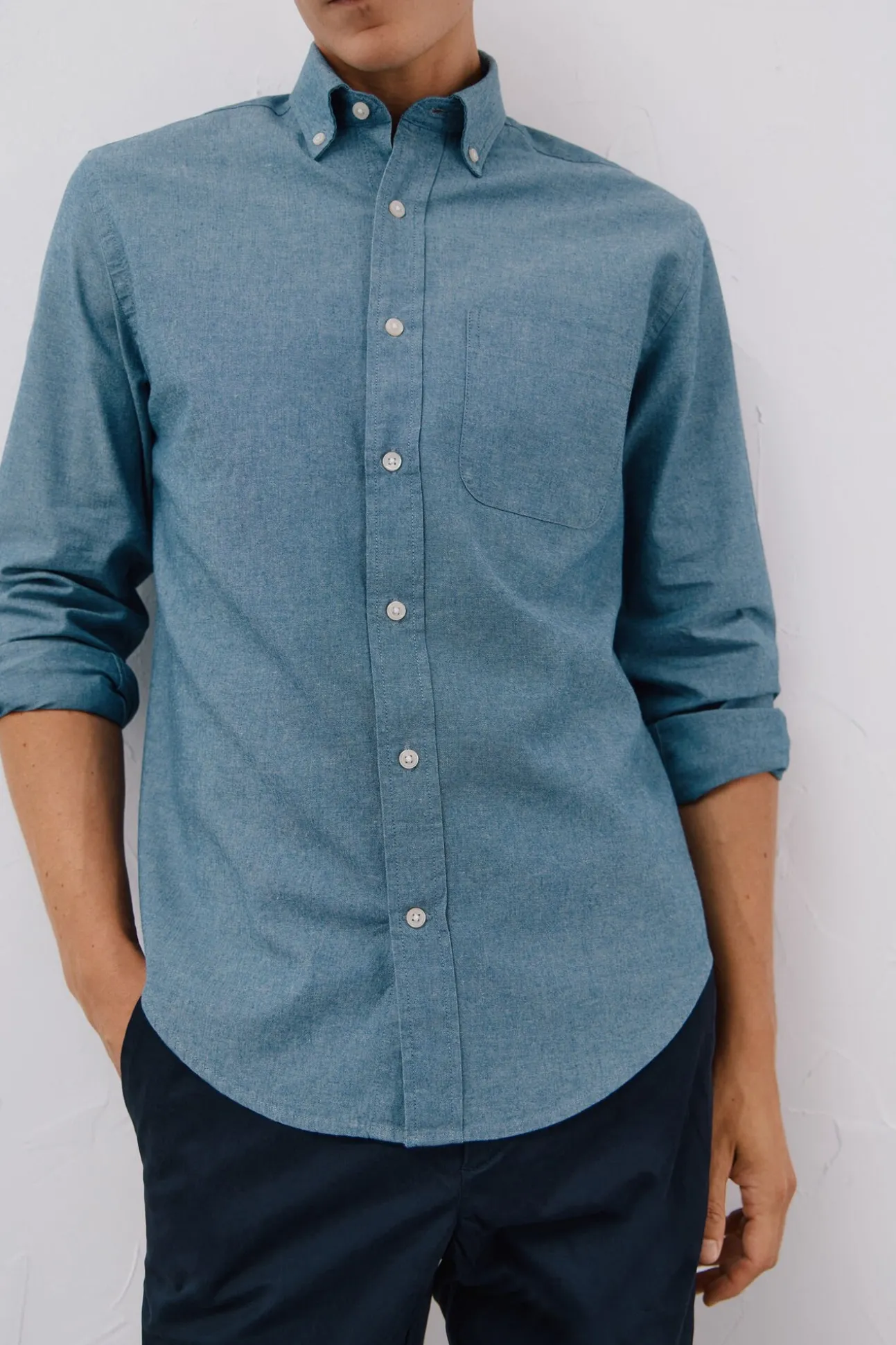 Camisa vaquera con bolsillo