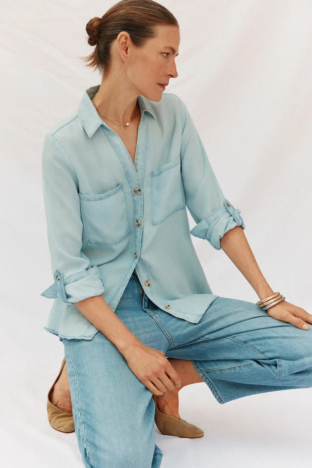 camisa vaquera tencel