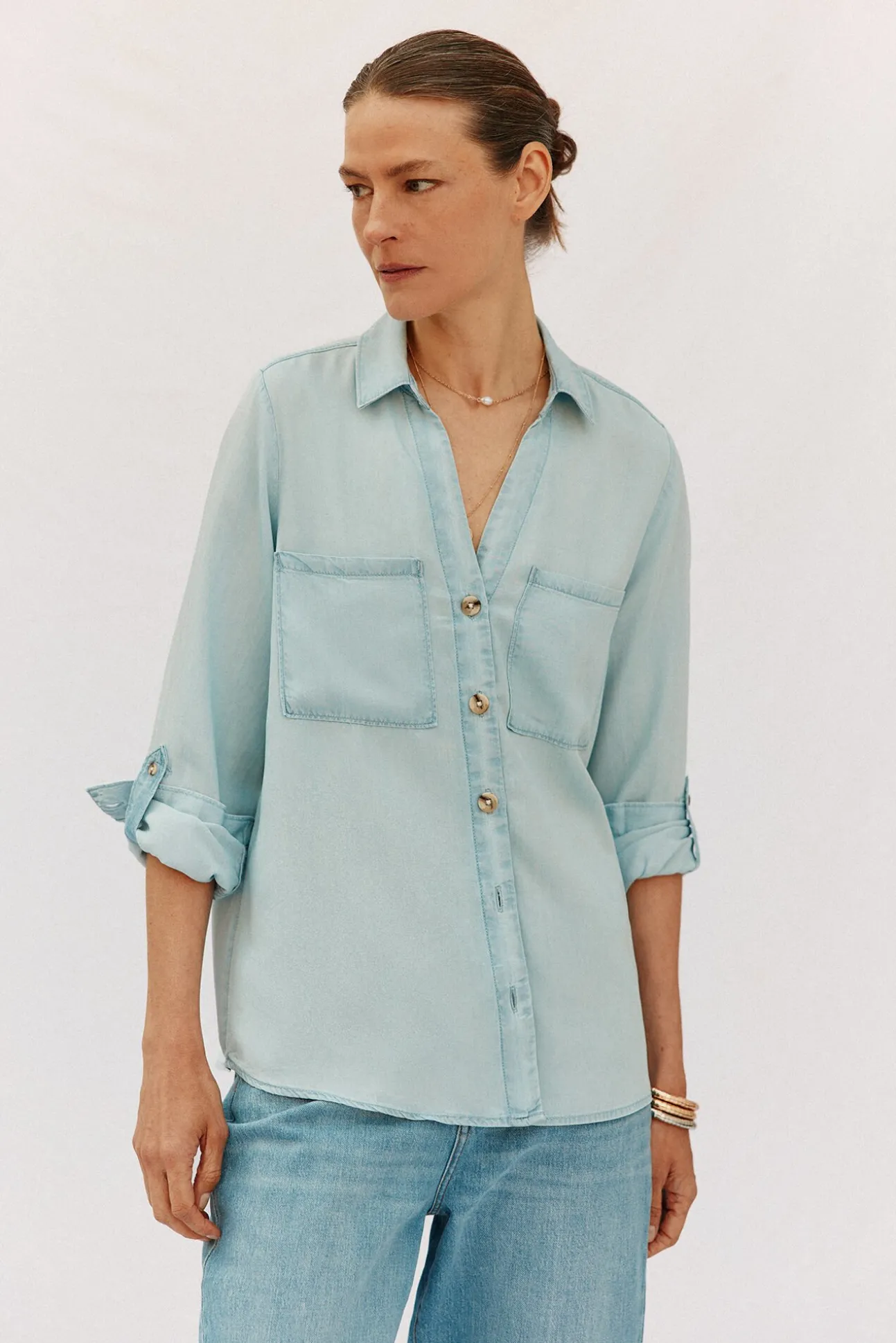 camisa vaquera tencel