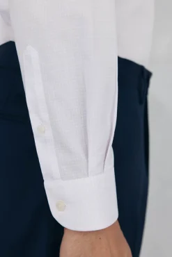 Camisa vestir cuadros non iron + antimanchas