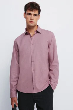 Camisa vestir estructura bicolor