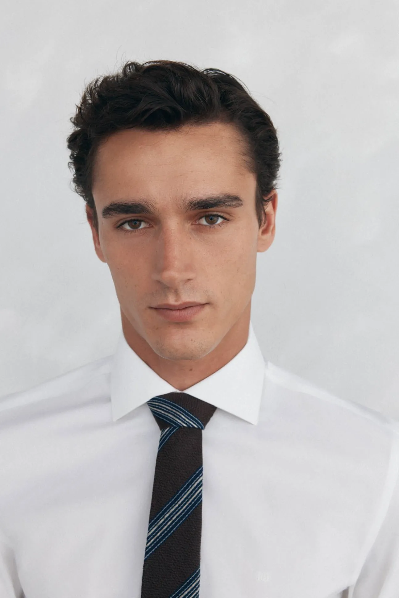 Camisa vestir lisa non iron + antimanchas