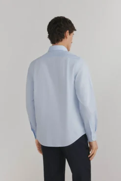 Camisa vestir lisa non iron + antimanchas