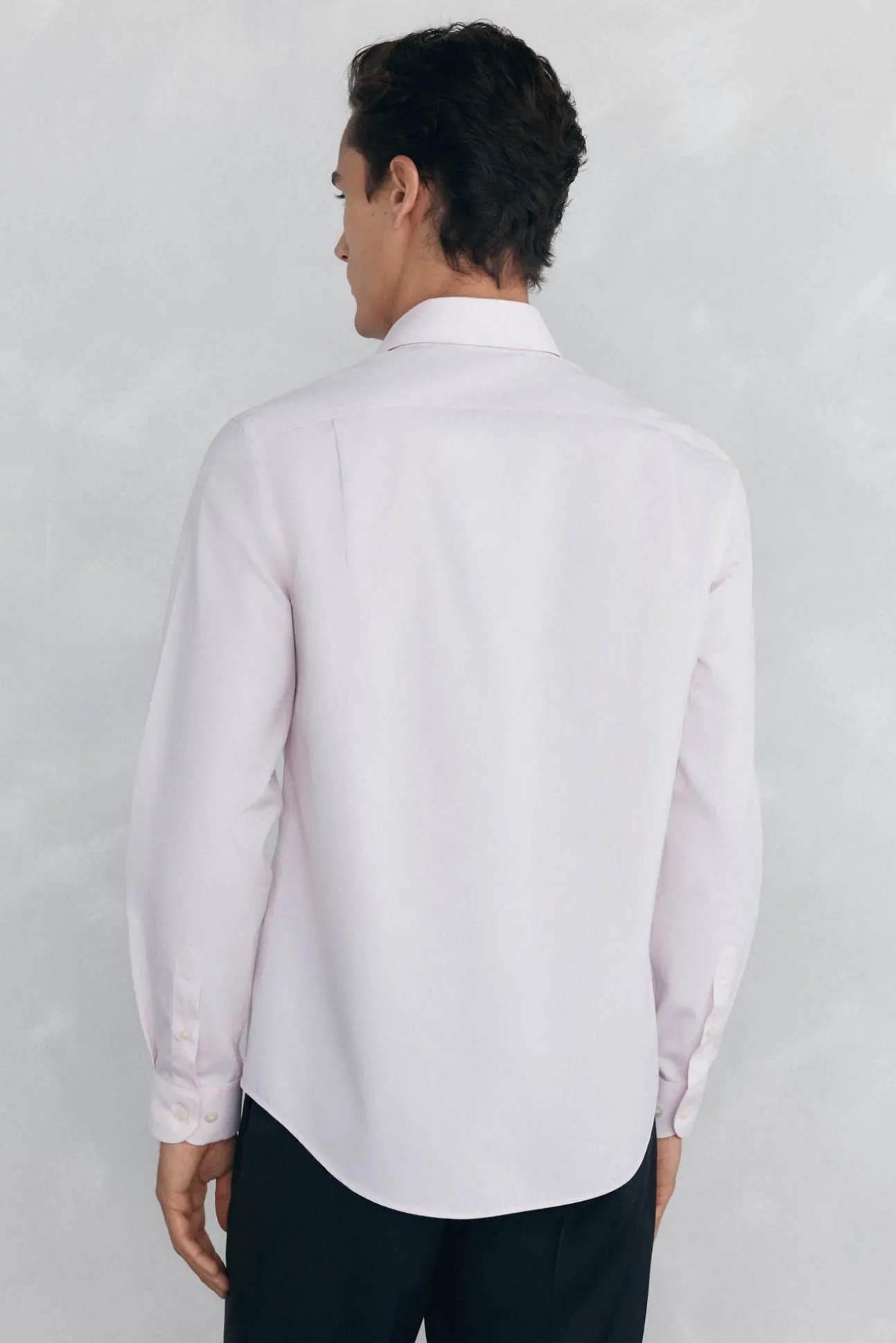 Camisa vestir lisa non iron + antimanchas