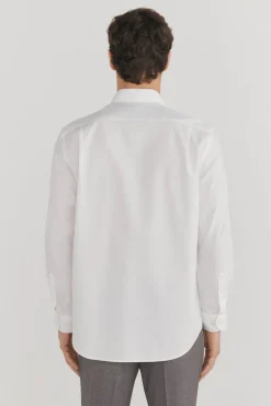 Camisa vestir lisa non iron + antimanchas