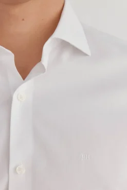 Camisa vestir lisa non iron + antimanchas
