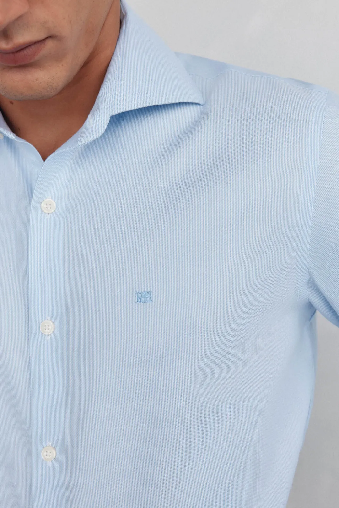 Camisa vestir non iron + antimanchas
