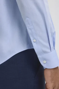 Camisa vestir non iron y antimanchas lisa tailored fit