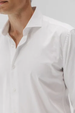Camisa vestir popelín elástico