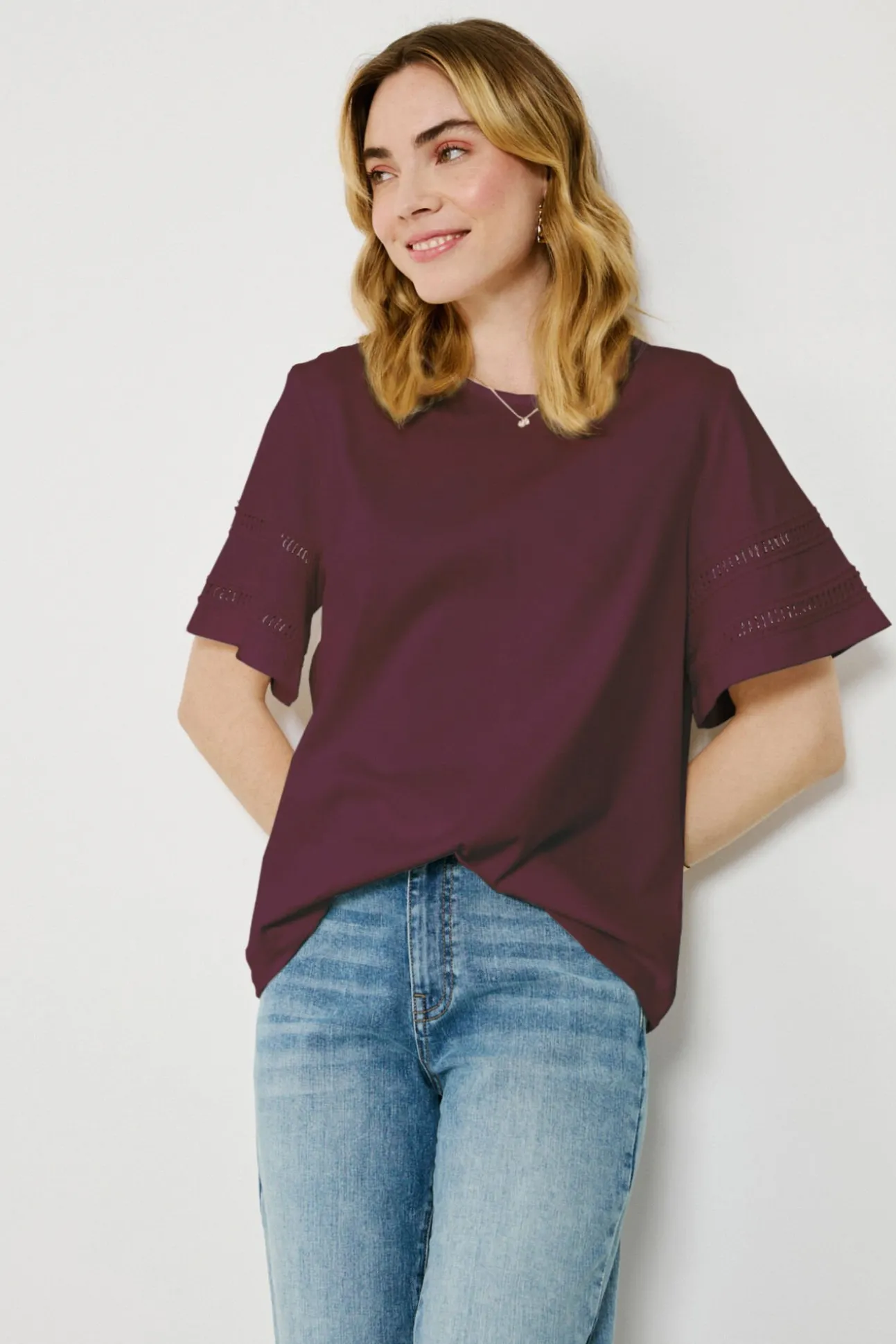 Camiseta algodón orgánico con calados
