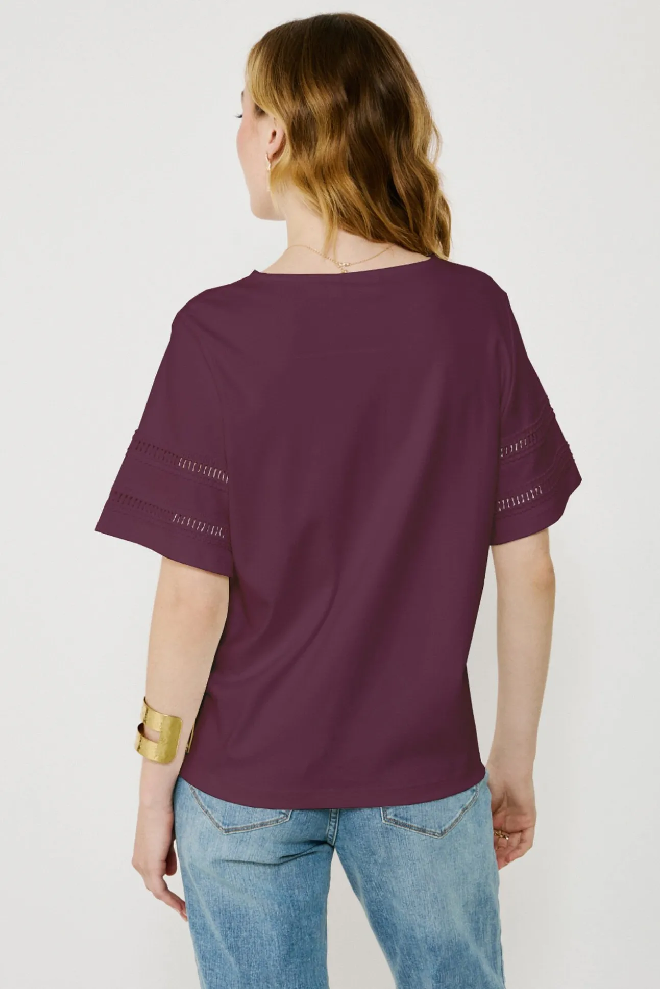 Camiseta algodón orgánico con calados