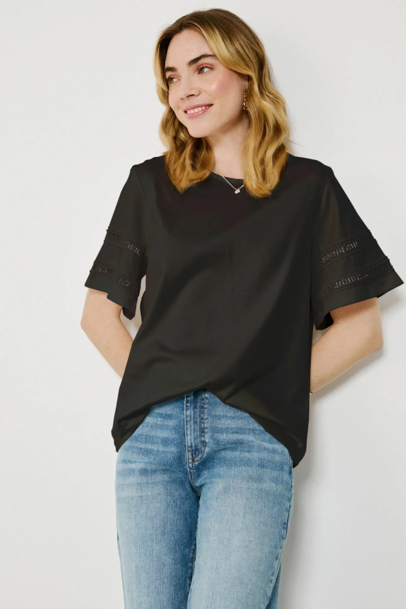 Camiseta algodón orgánico con calados