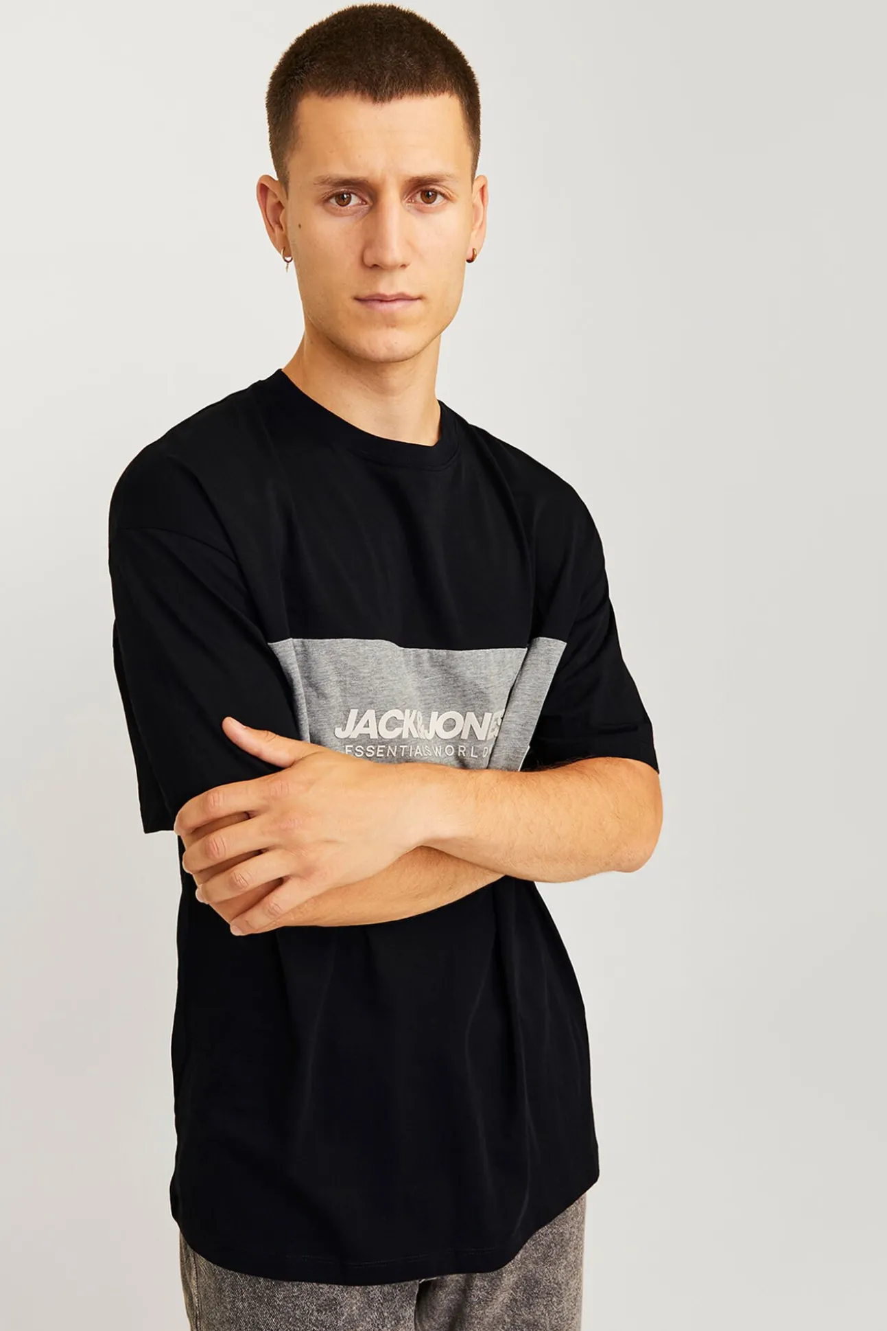Camiseta bicolor logo frontal