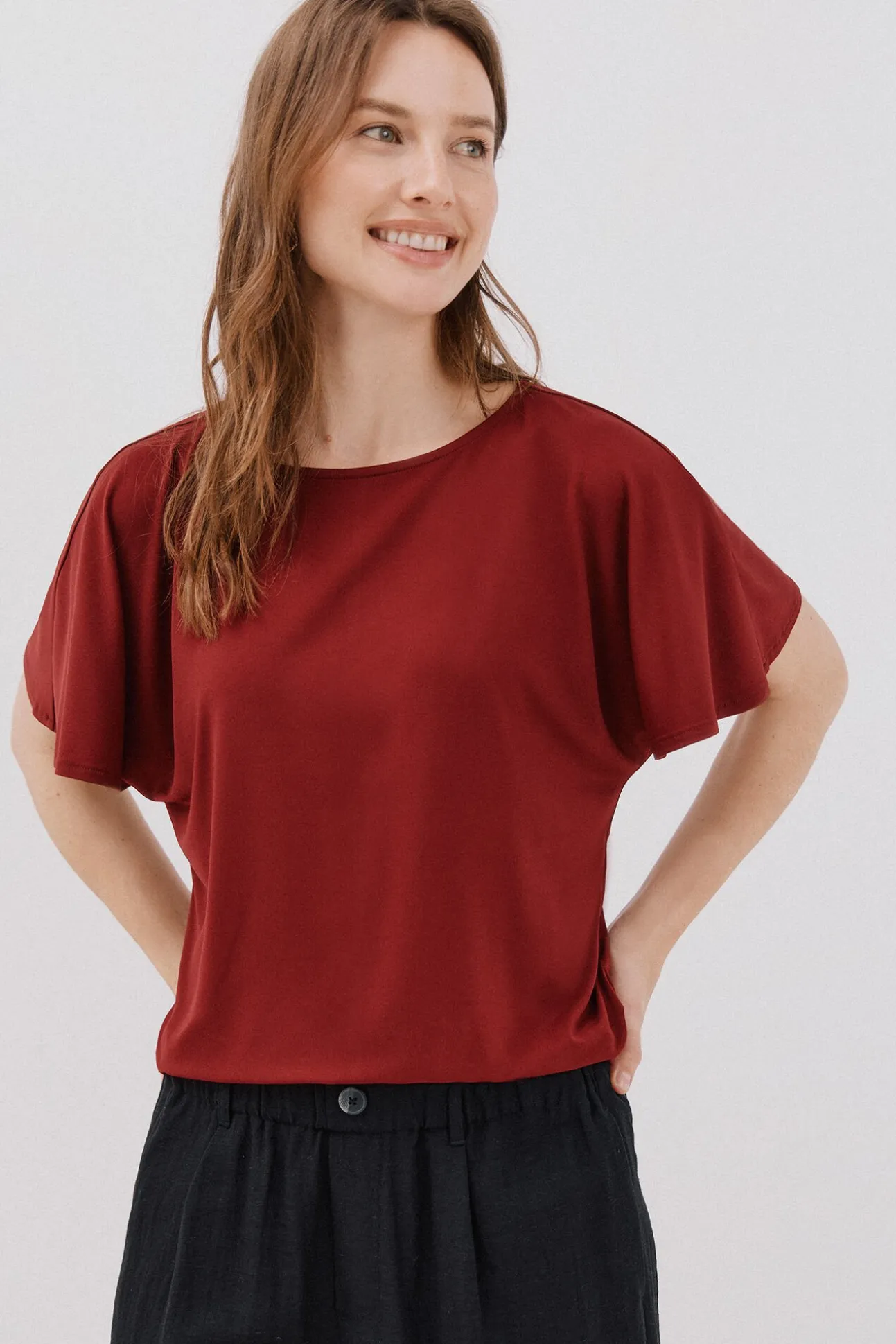 Camiseta básica fluida