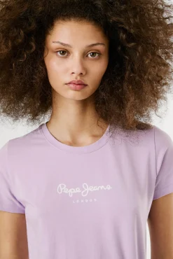 Camiseta básica manga corta logo frontal