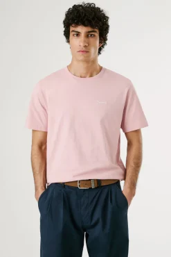 Camiseta de manga corta con logo bordado.