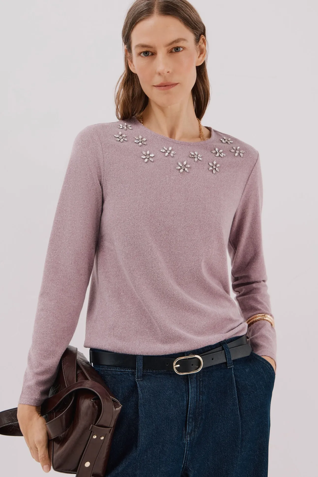 Camiseta detalle strass
