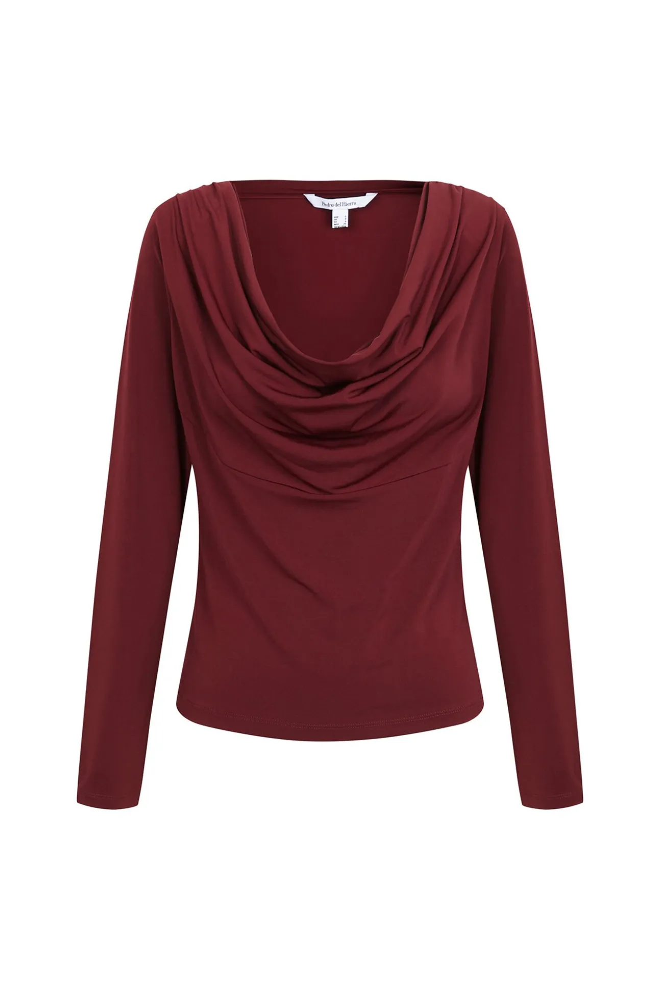 Camiseta escote drapeado