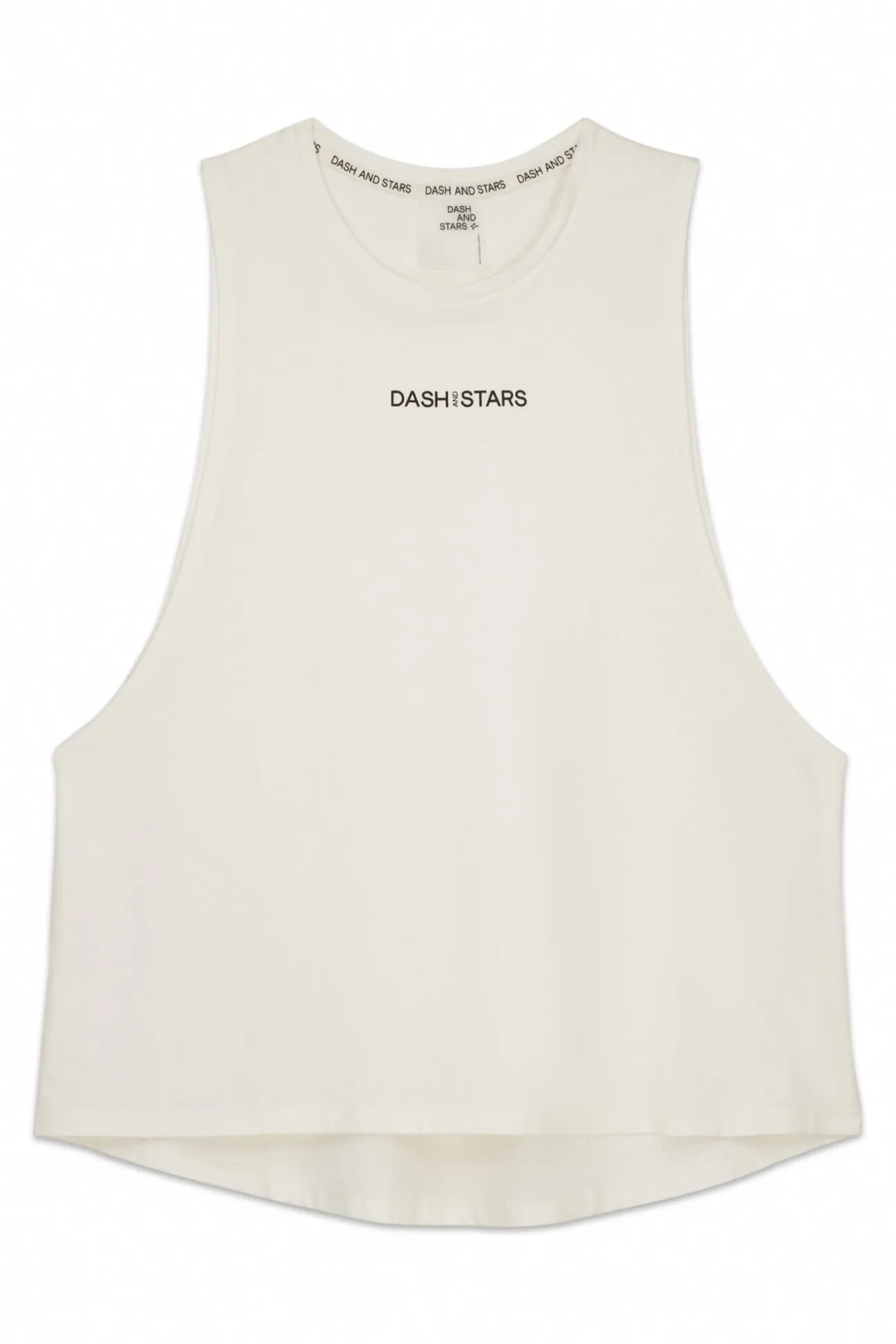 Camiseta halter sin mangas algodón blanca