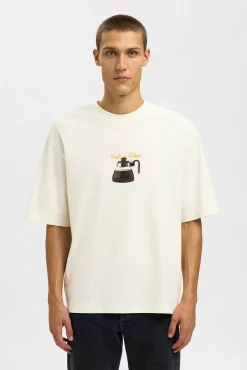Camiseta manga corta con print 100% algodón orgánico