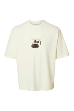 Camiseta manga corta con print 100% algodón orgánico