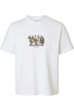 Camiseta manga corta con print 100% algodón orgánico