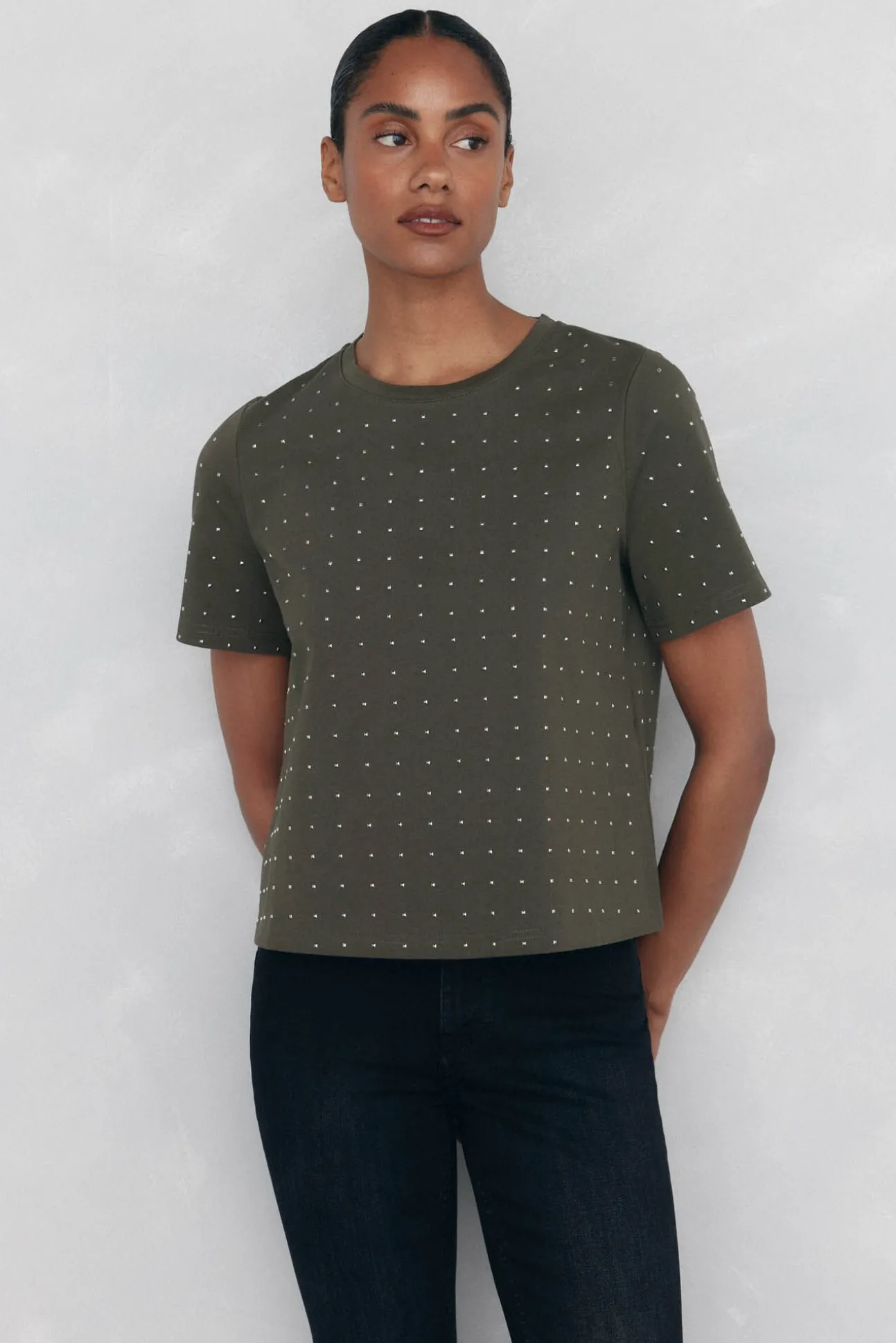Camiseta mini tachuelas