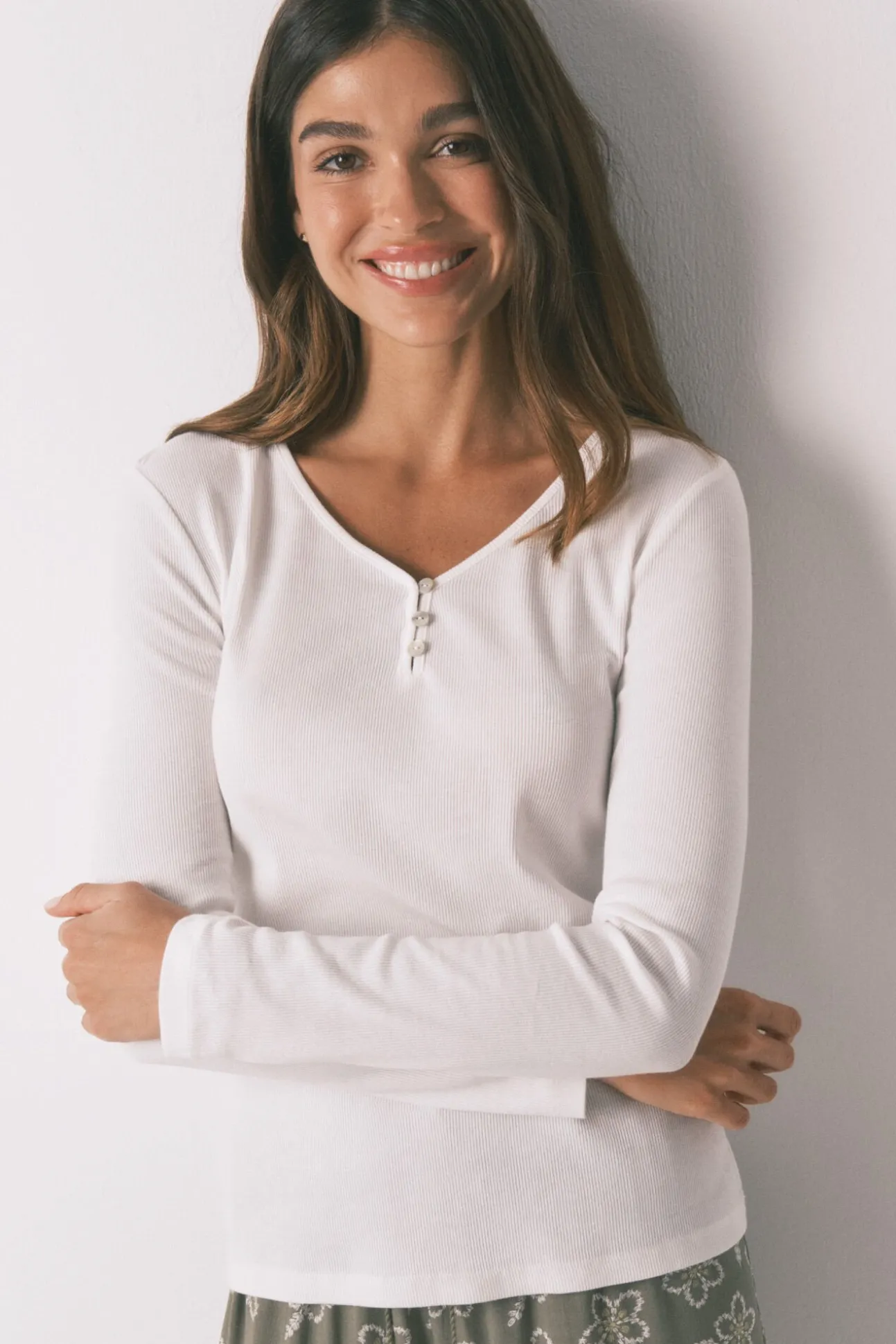 Camiseta panadera algodón blanco
