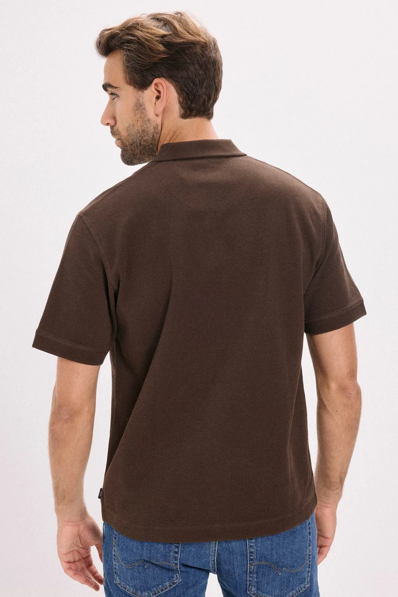 Camiseta polo cremallera