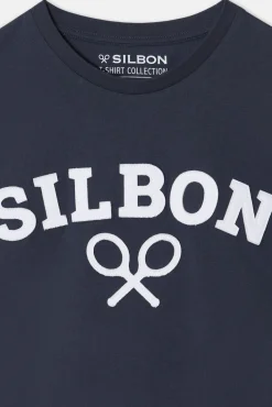 Camiseta silbon raqueta media