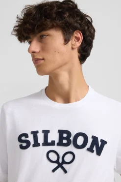 Camiseta silbon raqueta media