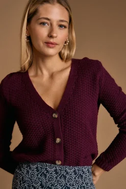 Cardigan berenjena Gimone