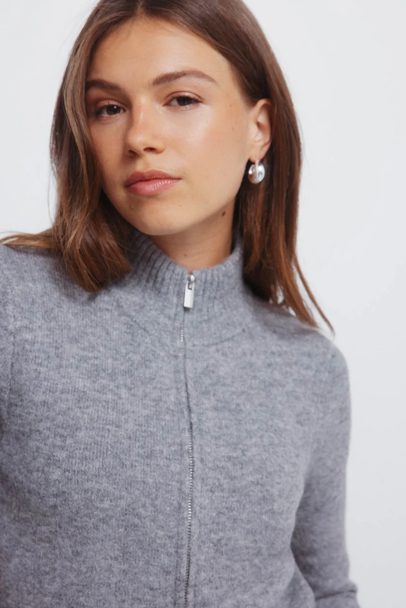 Cardigan cremallera