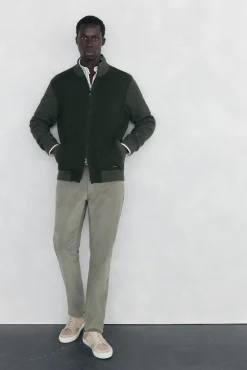 Cardigan premium navideño algodón cierre cremallera
