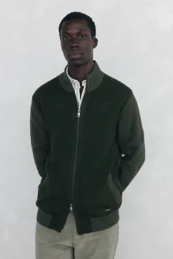 Cardigan premium navideño algodón cierre cremallera