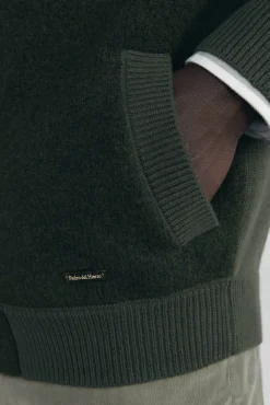 Cardigan premium navideño algodón cierre cremallera