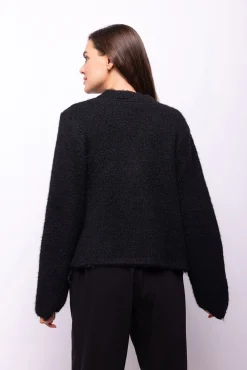 Cardigan punto con lazos