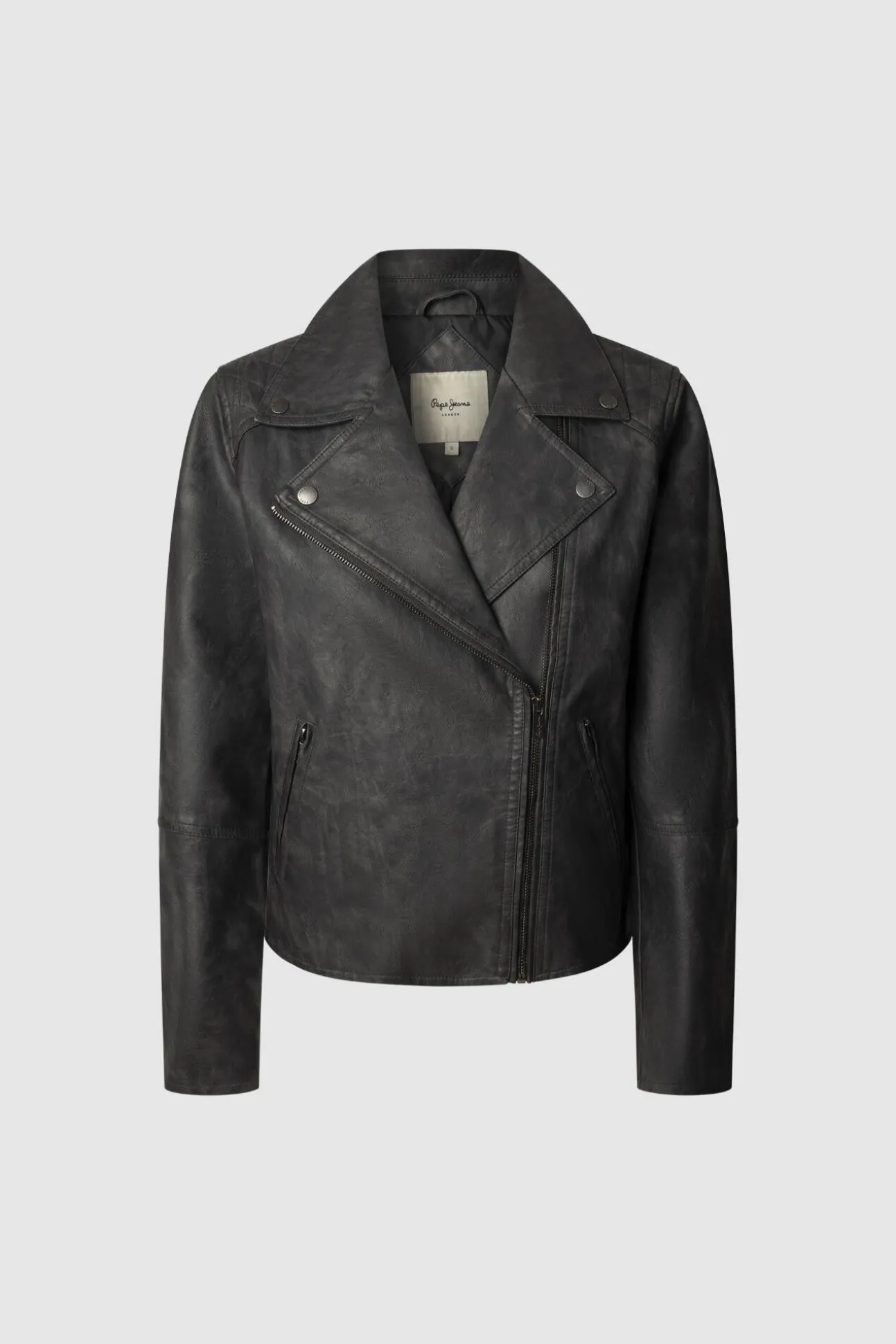 Cazadora Biker Efecto Piel