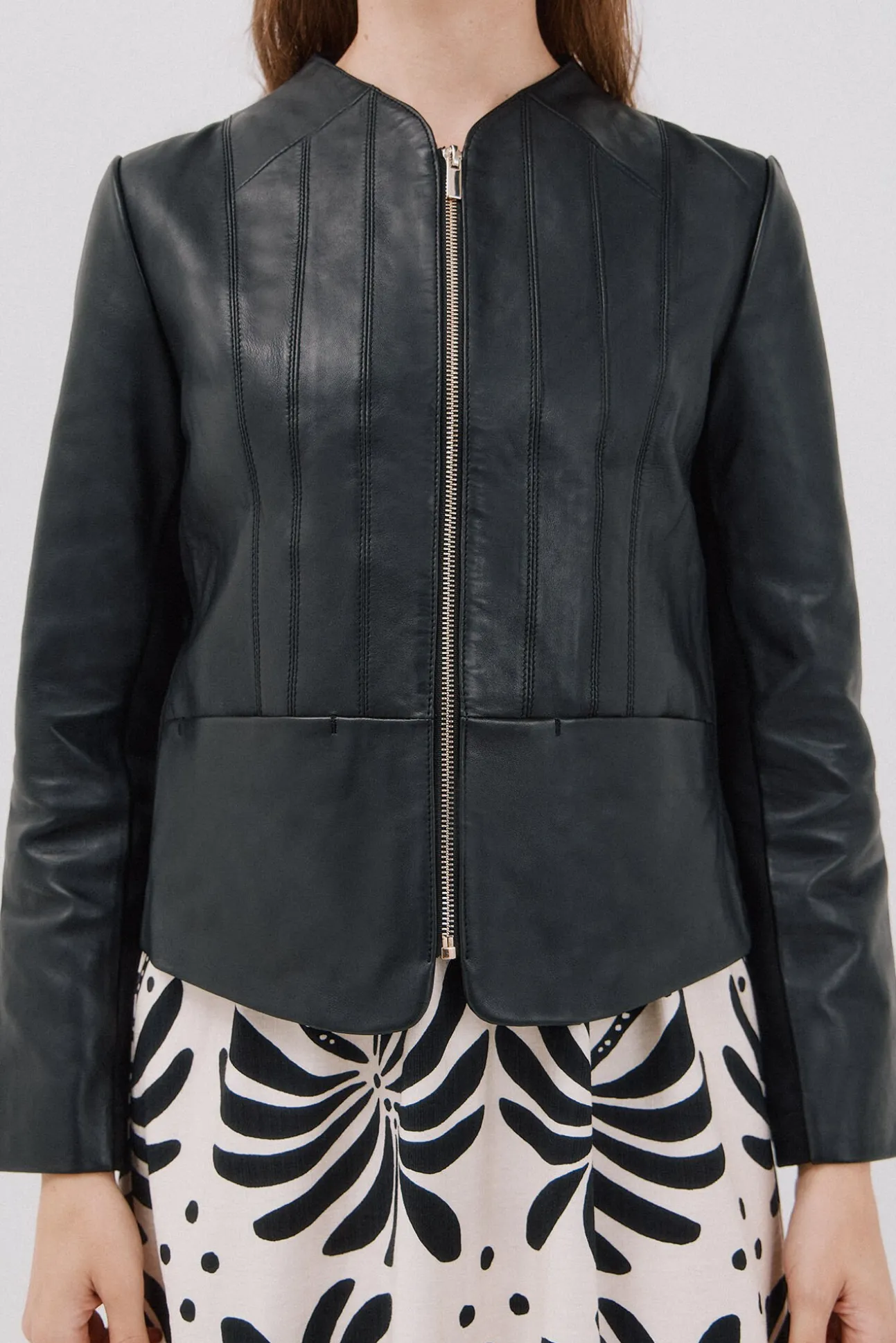 Cazadora de piel biker