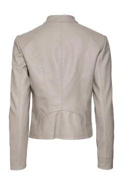 Cazadora efecto piel cuello Perkins