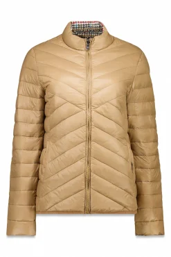 Cazadora reversible plumas