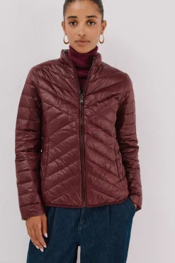 Cazadora reversible plumas