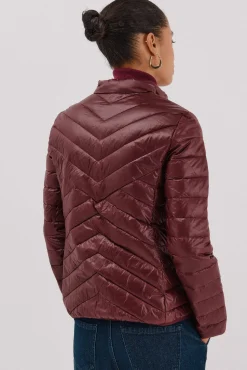 Cazadora reversible plumas