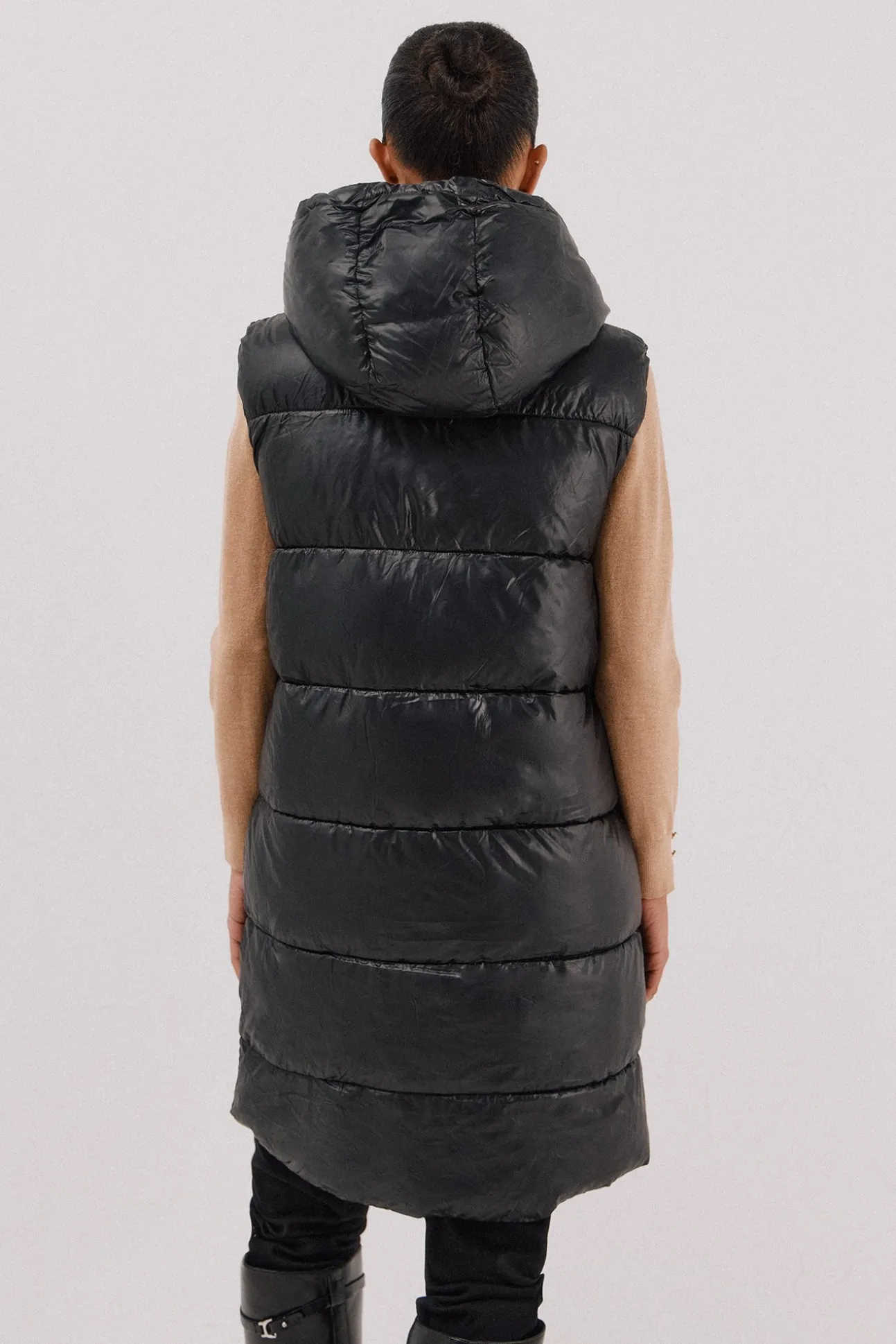 Chaleco largo reversible