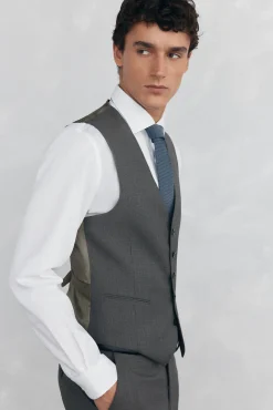 Chaleco tostado slim fit
