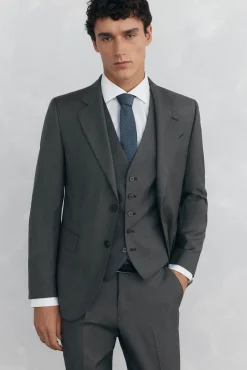 Chaleco tostado slim fit