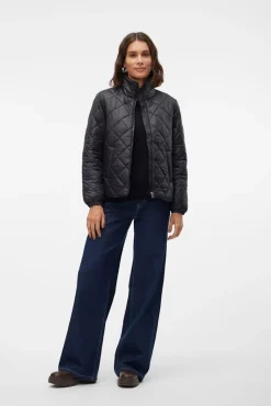 Chaqueta acolchada de mujer con bolsillos