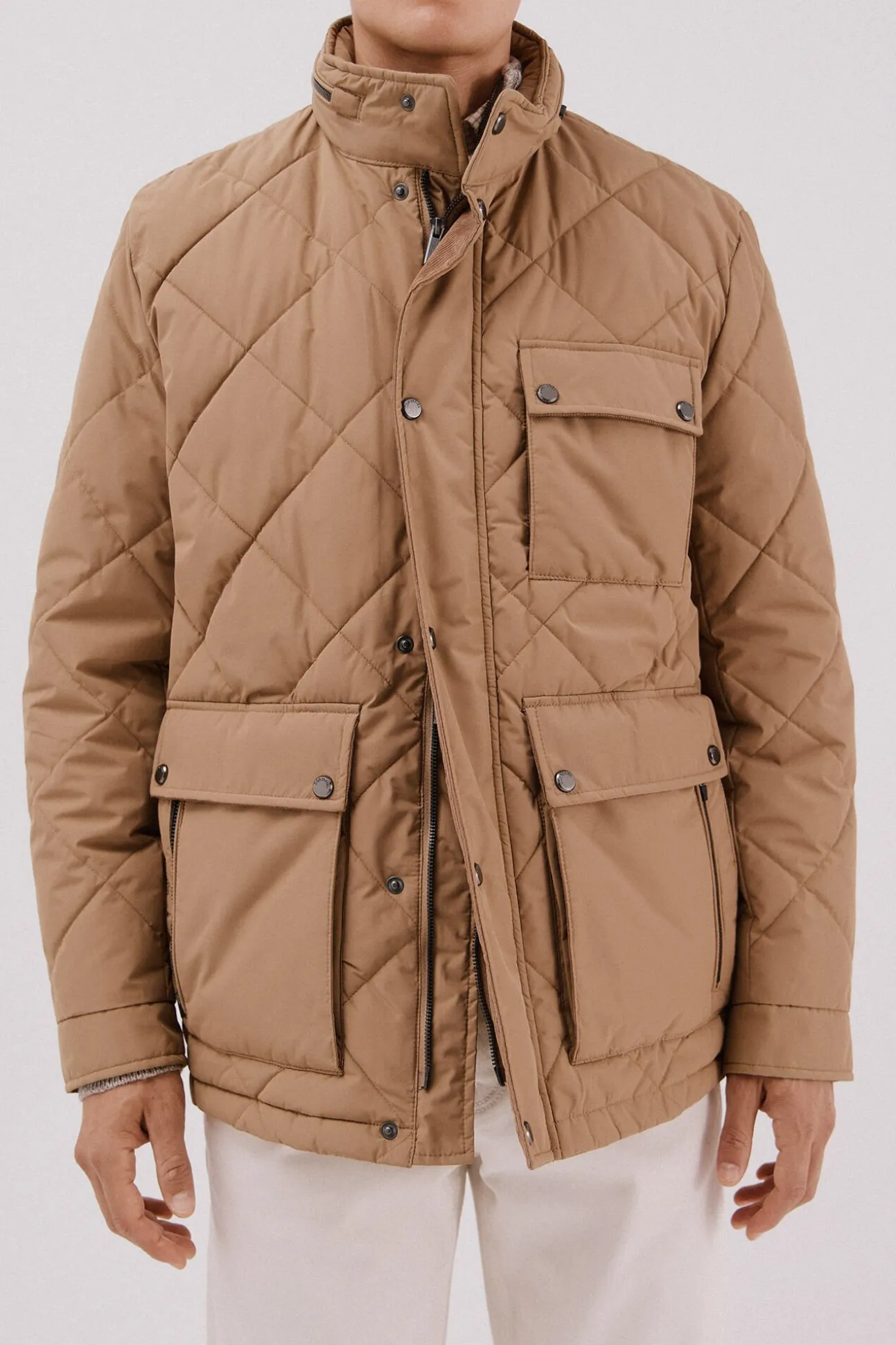 Chaqueta acolchada rombo